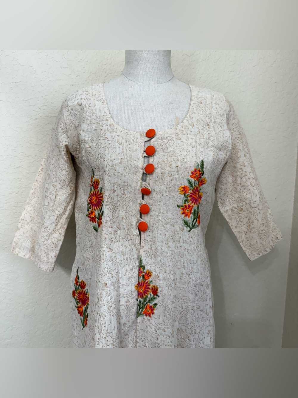 Boho Indian Gauze Midi Dress